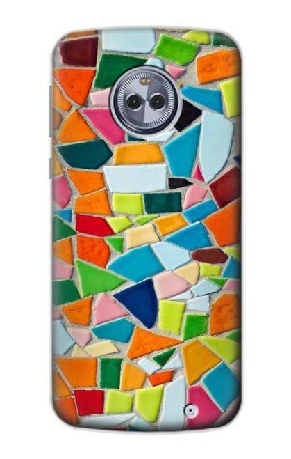 S3391 Abstract Art Mosaic Tiles Graphic Case For Motorola Moto X4