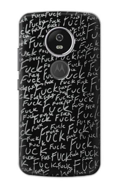 S3478 Funny Words Blackboard Case For Motorola Moto G6 Play, Moto G6 Forge, Moto E5