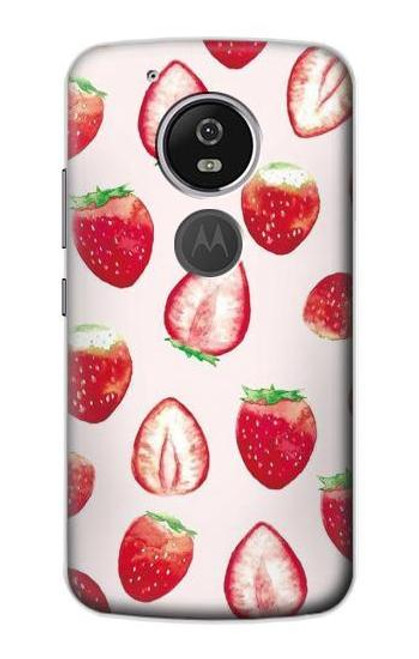 S3481 Strawberry Case For Motorola Moto G6 Play, Moto G6 Forge, Moto E5