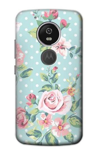S3494 Vintage Rose Polka Dot Case For Motorola Moto G6 Play, Moto G6 Forge, Moto E5