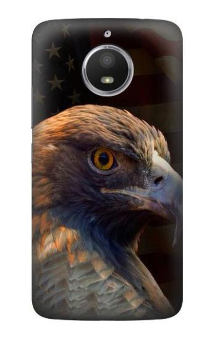 S3376 Eagle American Flag Case For Motorola Moto E4 Plus
