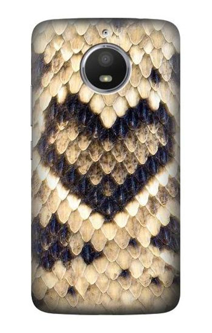 S3417 Diamond Rattle Snake Graphic Print Case For Motorola Moto E4 Plus