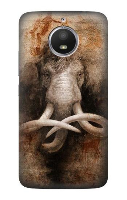 S3427 Mammoth Ancient Cave Art Case For Motorola Moto E4 Plus