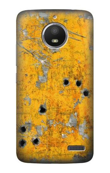 S3528 Bullet Rusting Yellow Metal Case For Motorola Moto E4