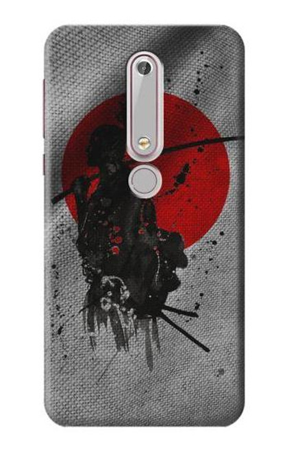 S3517 Japan Flag Samurai Case For Nokia 6.1, Nokia 6 2018