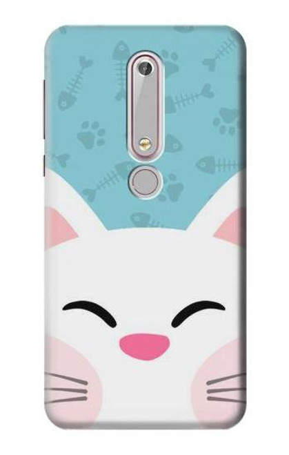 S3542 Cute Cat Cartoon Case For Nokia 6.1, Nokia 6 2018