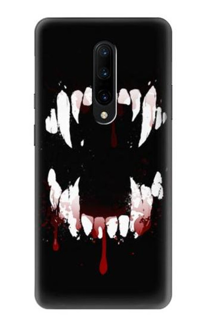 S3527 Vampire Teeth Bloodstain Case For OnePlus 7 Pro