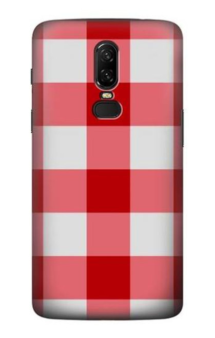 S3535 Red Gingham Case For OnePlus 6