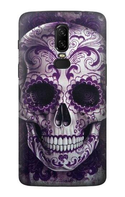 S3582 Purple Sugar Skull Case For OnePlus 6