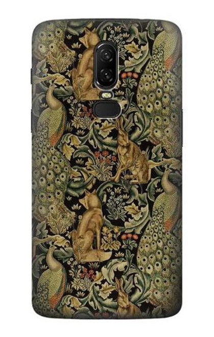 S3661 William Morris Forest Velvet Case For OnePlus 6