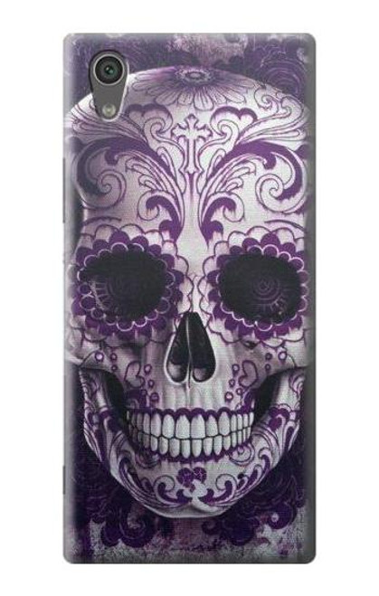 S3582 Purple Sugar Skull Case For Sony Xperia XA1