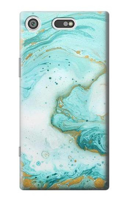 S3399 Green Marble Graphic Print Case For Sony Xperia XZ1