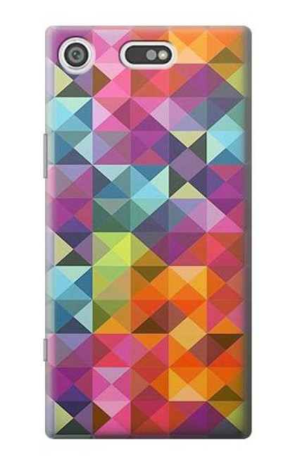 S3477 Abstract Diamond Pattern Case For Sony Xperia XZ1