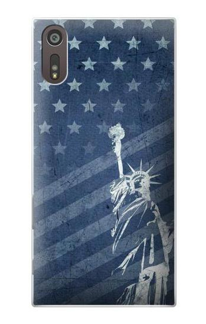 S3450 US Flag Liberty Statue Case For Sony Xperia XZ