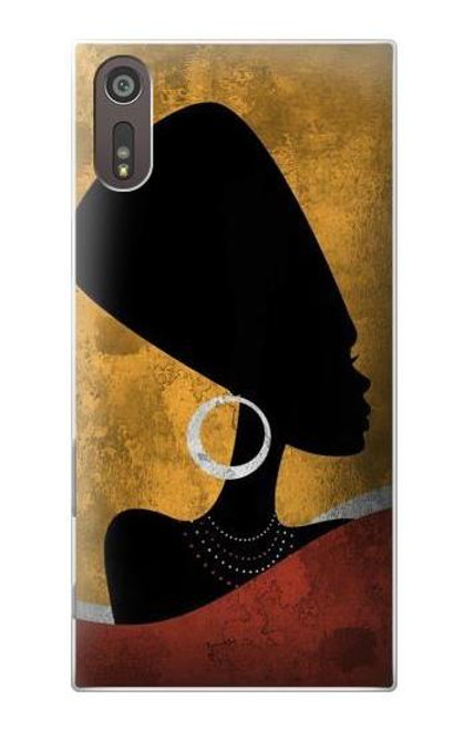 S3453 African Queen Nefertiti Silhouette Case For Sony Xperia XZ