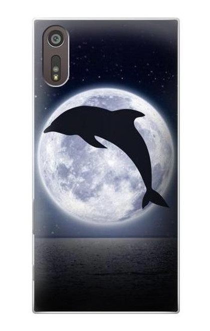 S3510 Dolphin Moon Night Case For Sony Xperia XZ