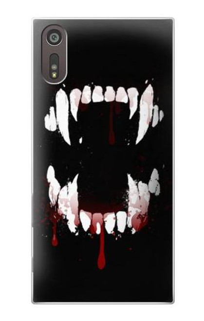 S3527 Vampire Teeth Bloodstain Case For Sony Xperia XZ