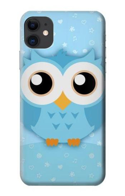 S3029 Cute Blue Owl Case For iPhone 11