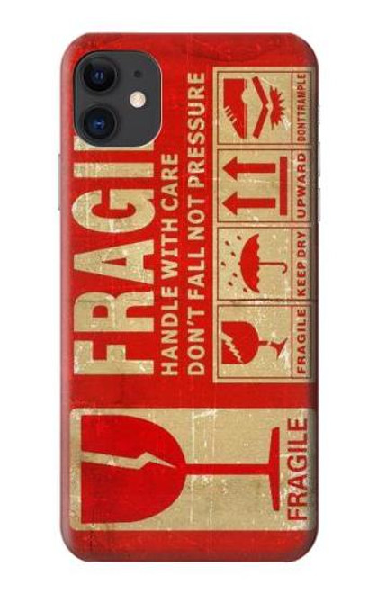 S3552 Vintage Fragile Label Art Case For iPhone 11