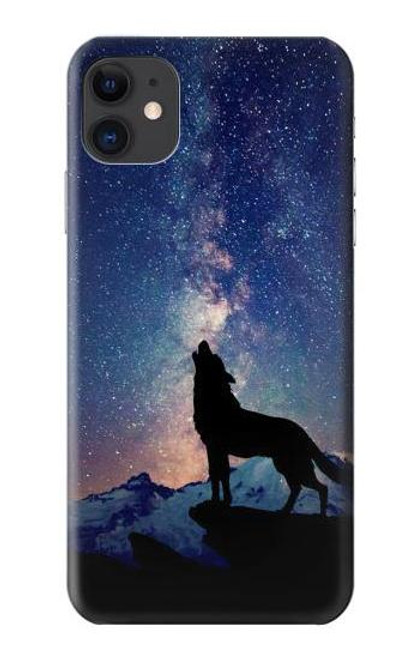 S3555 Wolf Howling Million Star Case For iPhone 11