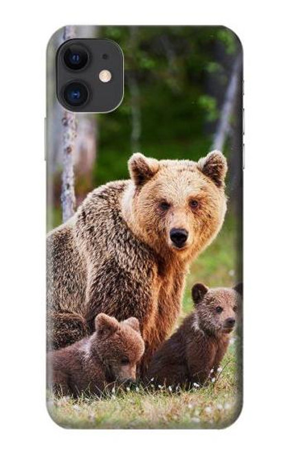 S3558 Bear Family Case For iPhone 11