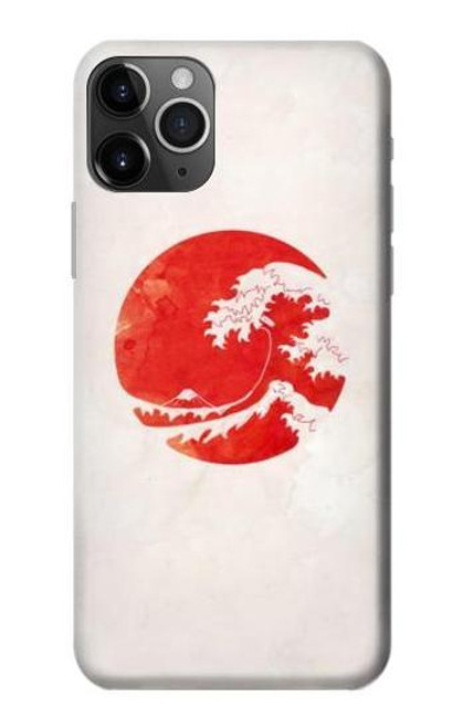 S3237 Waves Japan Flag Case For iPhone 11 Pro