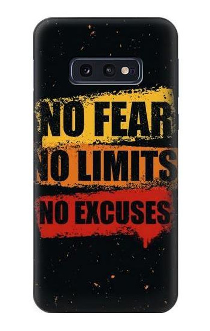 S3492 No Fear Limits Excuses Case For Samsung Galaxy S10e