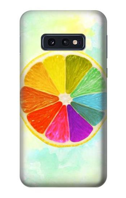 S3493 Colorful Lemon Case For Samsung Galaxy S10e