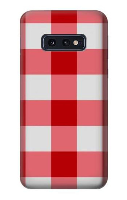 S3535 Red Gingham Case For Samsung Galaxy S10e