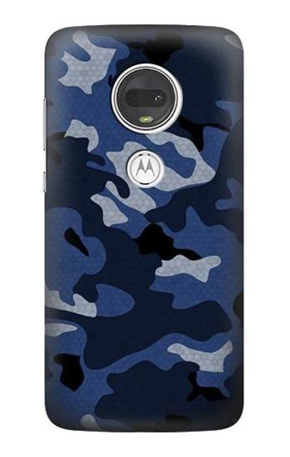 S2959 Navy Blue Camo Camouflage Case For Motorola Moto G7, Moto G7 Plus