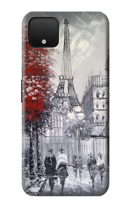 S1295 Eiffel Painting of Paris Case For Google Pixel 4