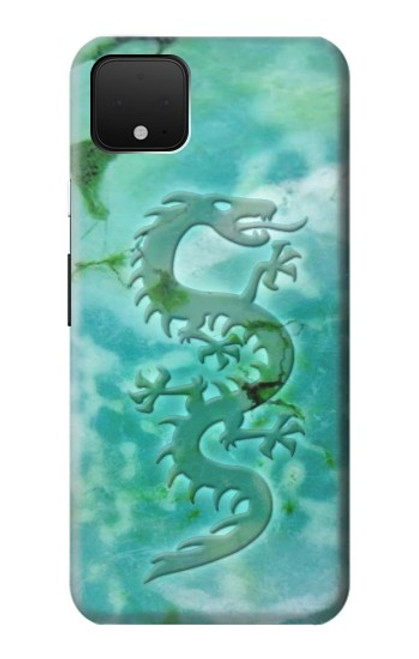 S2653 Dragon Green Turquoise Stone Graphic Case For Google Pixel 4