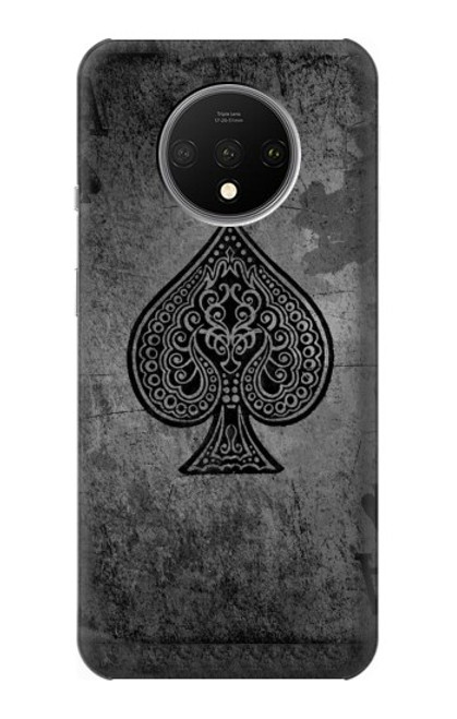 S3446 Black Ace Spade Case For OnePlus 7T