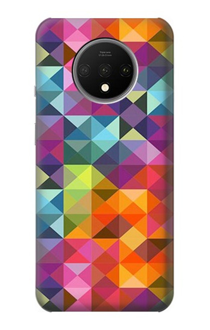 S3477 Abstract Diamond Pattern Case For OnePlus 7T