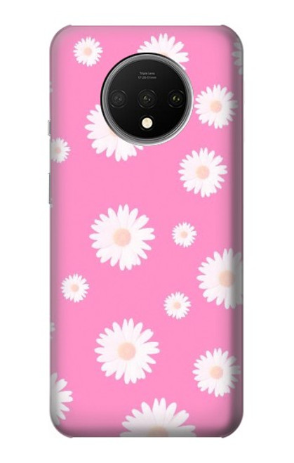 S3500 Pink Floral Pattern Case For OnePlus 7T