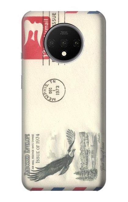 S3551 Vintage Airmail Envelope Art Case For OnePlus 7T