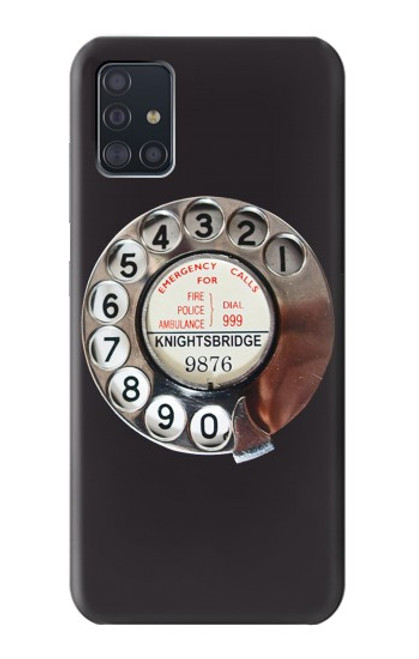 S0059 Retro Rotary Phone Dial On Case For Samsung Galaxy A51