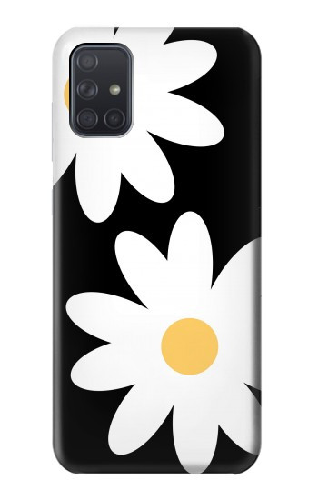 S2315 Daisy White Flowers Case For Samsung Galaxy A71