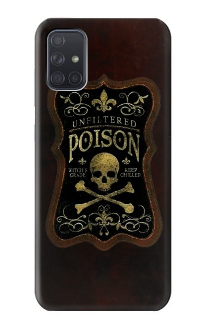 S2649 Unfiltered Poison Vintage Glass Bottle Case For Samsung Galaxy A71