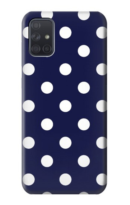 S3533 Blue Polka Dot Case For Samsung Galaxy A71