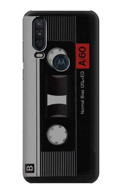 S3516 Vintage Cassette Tape Case For Motorola One Action (Moto P40 Power)