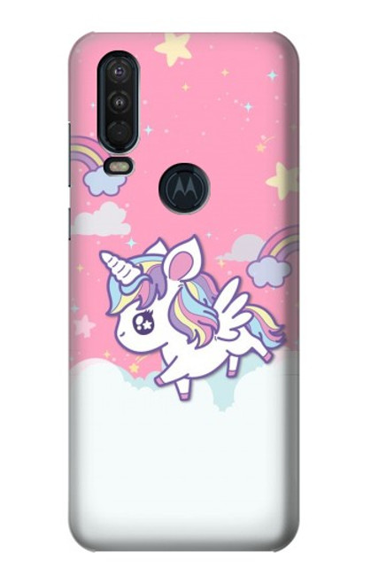 S3518 Unicorn Cartoon Case For Motorola One Action (Moto P40 Power)
