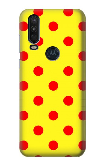 S3526 Red Spot Polka Dot Case For Motorola One Action (Moto P40 Power)