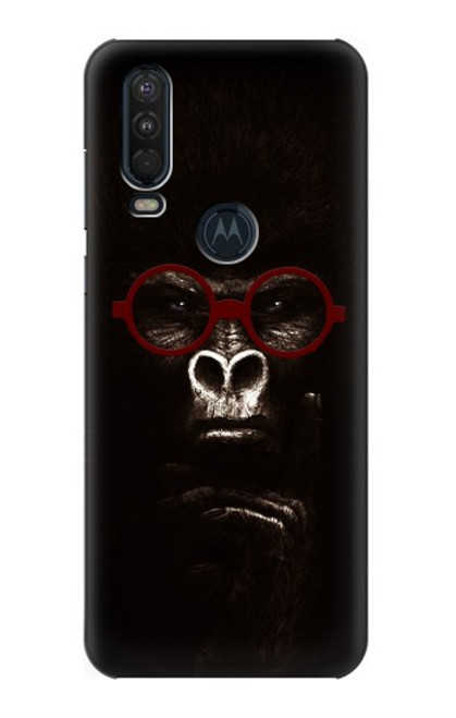 S3529 Thinking Gorilla Case For Motorola One Action (Moto P40 Power)