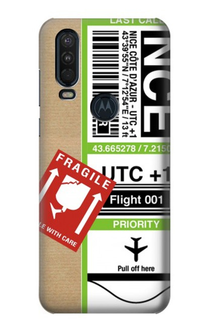 S3543 Luggage Tag Art Case For Motorola One Action (Moto P40 Power)