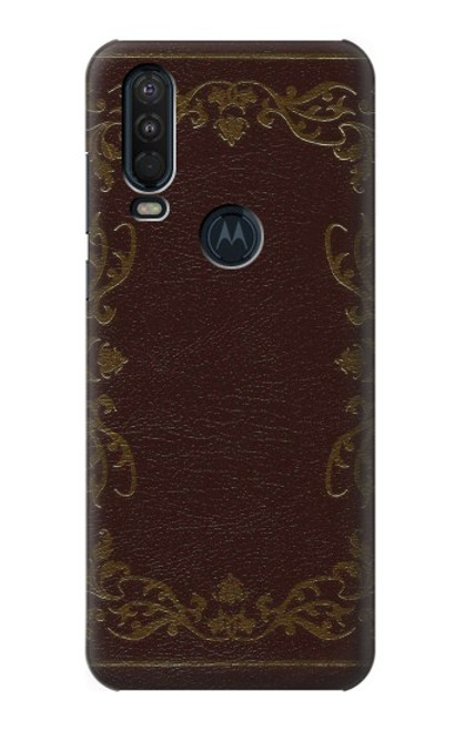 S3553 Vintage Book Cover Case For Motorola One Action (Moto P40 Power)