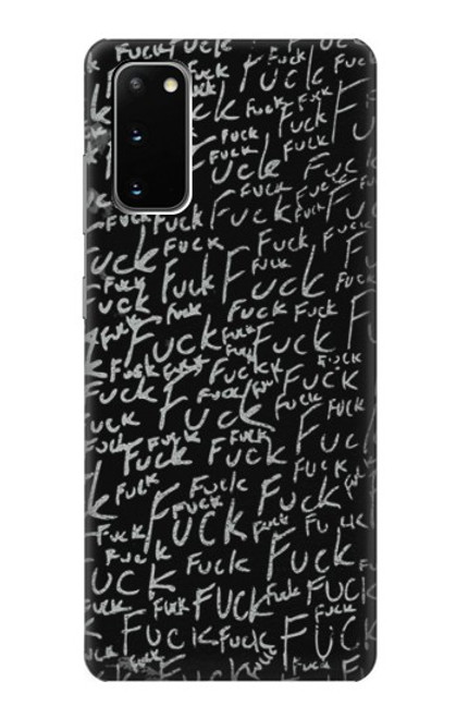 S3478 Funny Words Blackboard Case For Samsung Galaxy S20
