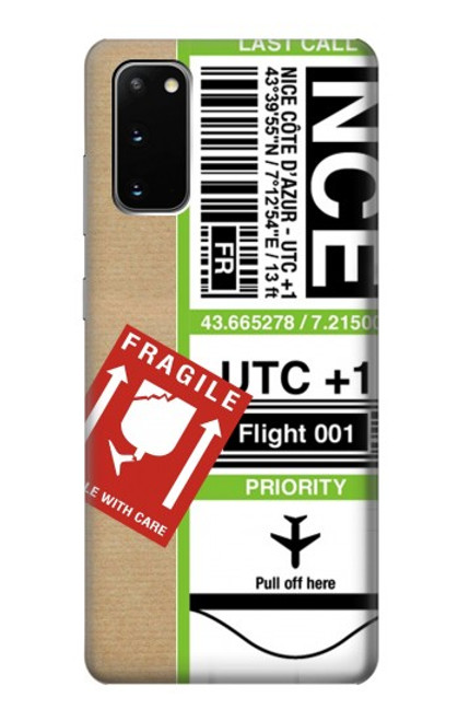 S3543 Luggage Tag Art Case For Samsung Galaxy S20