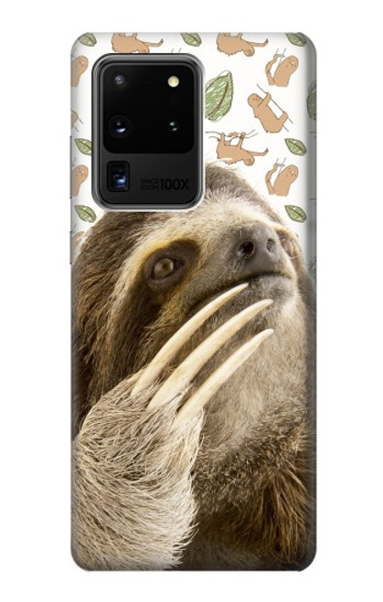 S3559 Sloth Pattern Case For Samsung Galaxy S20 Ultra