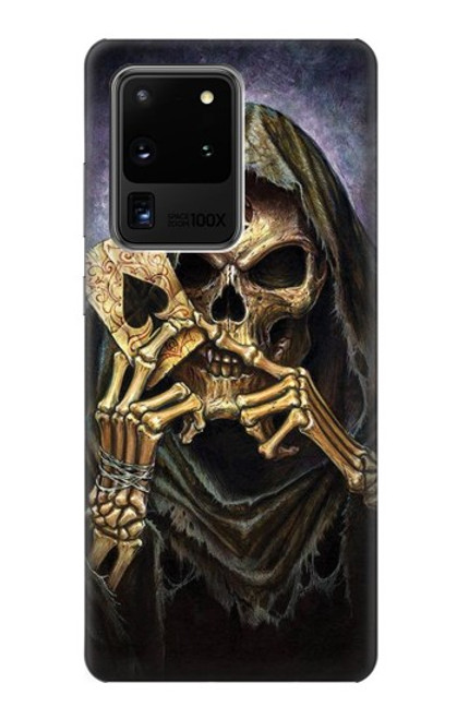 S3594 Grim Reaper Wins Poker Case For Samsung Galaxy S20 Ultra